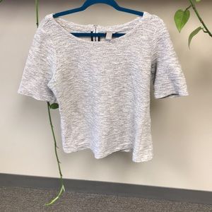 Banana Republic Short Sleeved Top w/ Back Zipper L